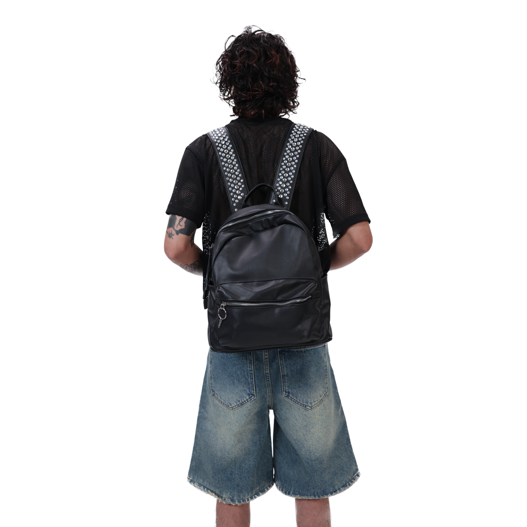 "CLIPBAG" leather backpack