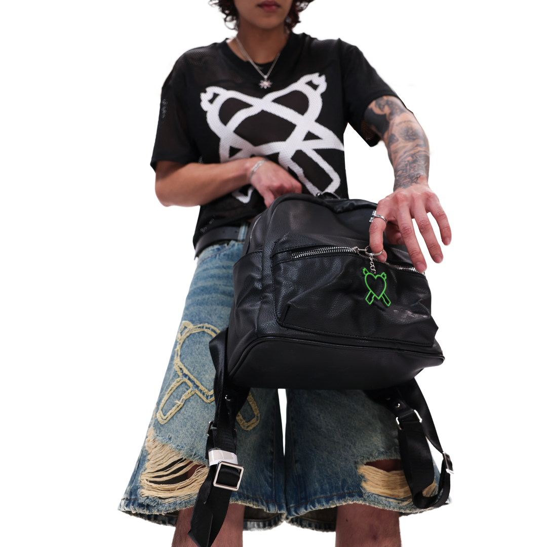 "CLIPBAG" leather backpack